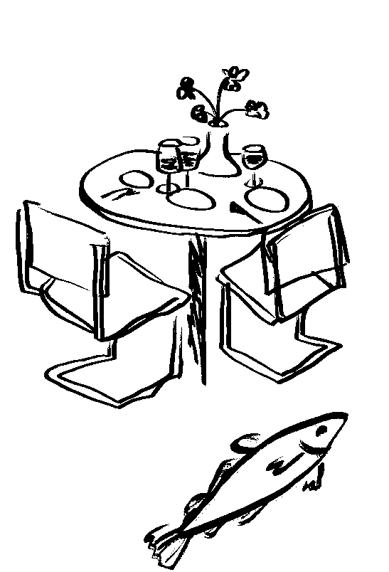 Weiße Form auf schwarzem Hintergrund.
