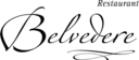 Logo vom Restaurant Belvedere in schwarzer Schrift 