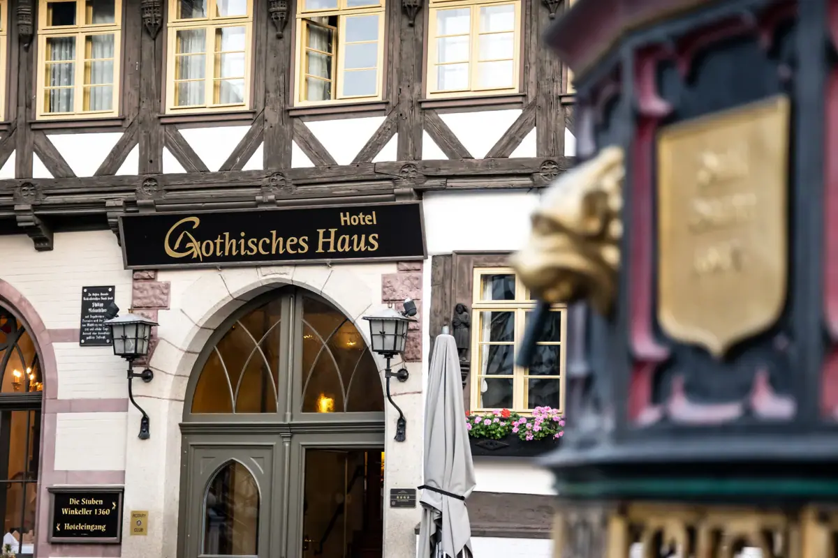 Eingangsbereich vom Gothischen Haus Wernigerode.
