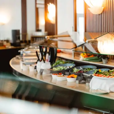 Restaurant Belvedere Büffet in einem Restaurant