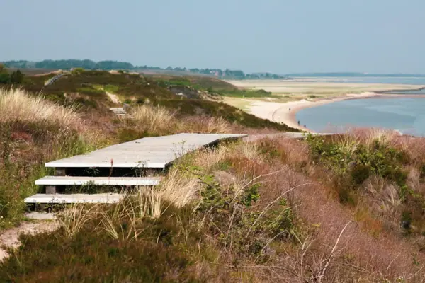 Braderuper Heide Braderuper Heide Sylt mit der Nordsee im Hintergrund