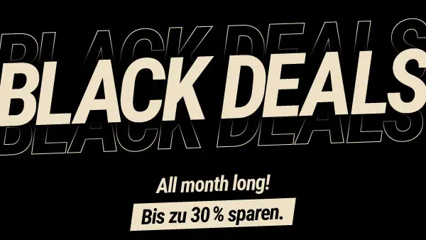 Black Deals Black Deals – all montah long bis zu 30 % sparen